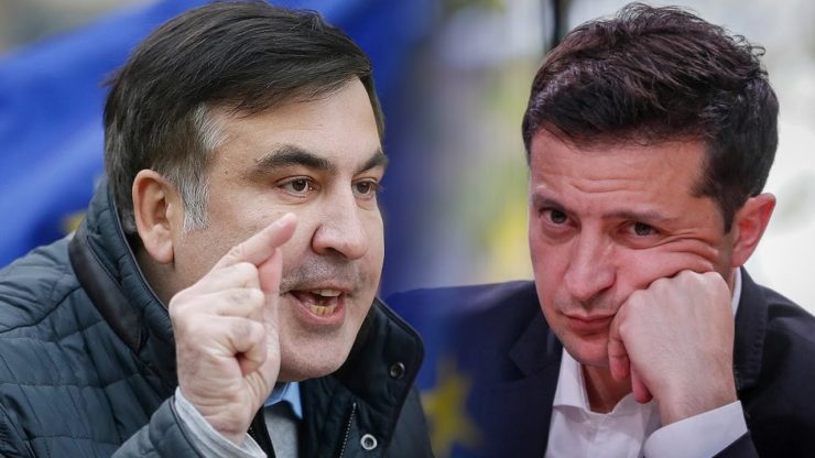 Volodymyr Zelenskyy, “Servant of the People” STANDS up 4-Enemy of the People—Mikheil Saakashvili 