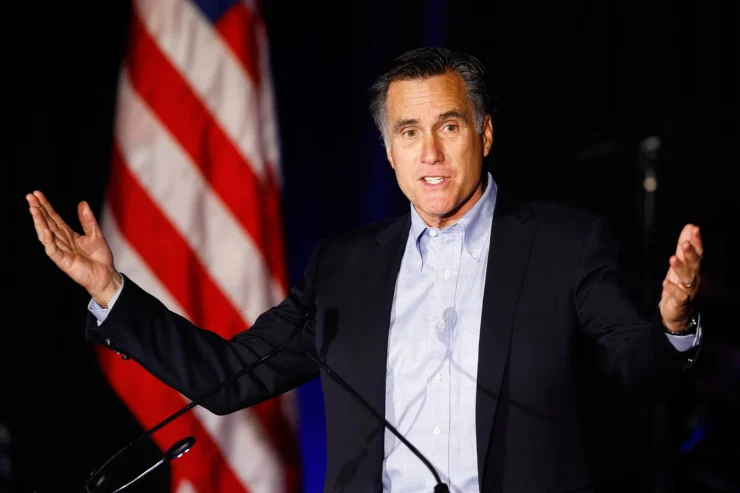 US Senator Mitt Romney. resignation