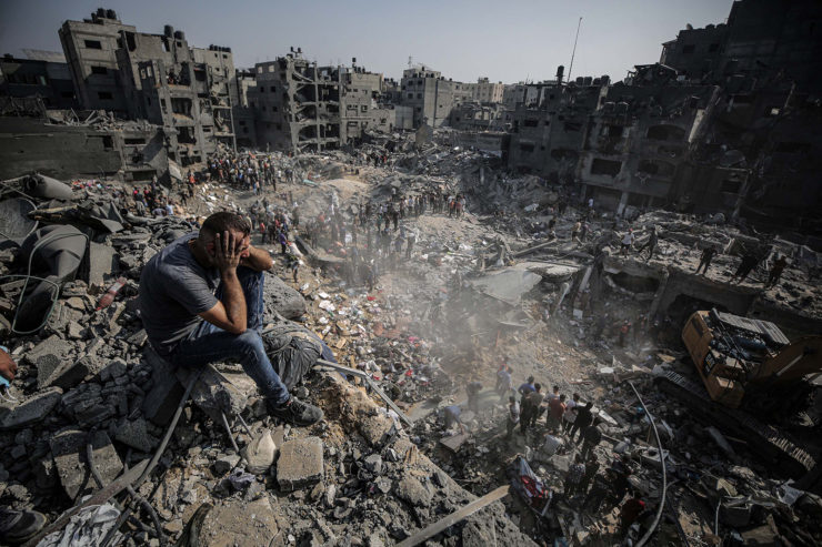 The war in Gaza. Palestinian