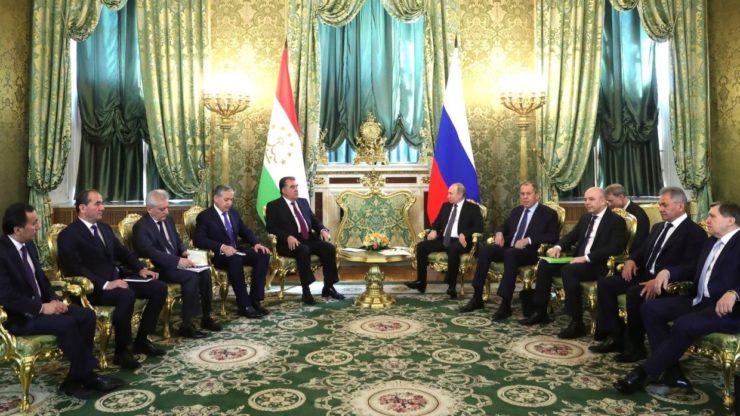 встреча лидеров России и Таджикистана – В.В.Путина и Э. Рахмона.