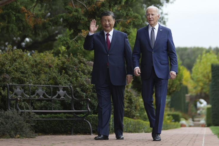 США Дж.Байден с лидером КНР Си Цзиньпином