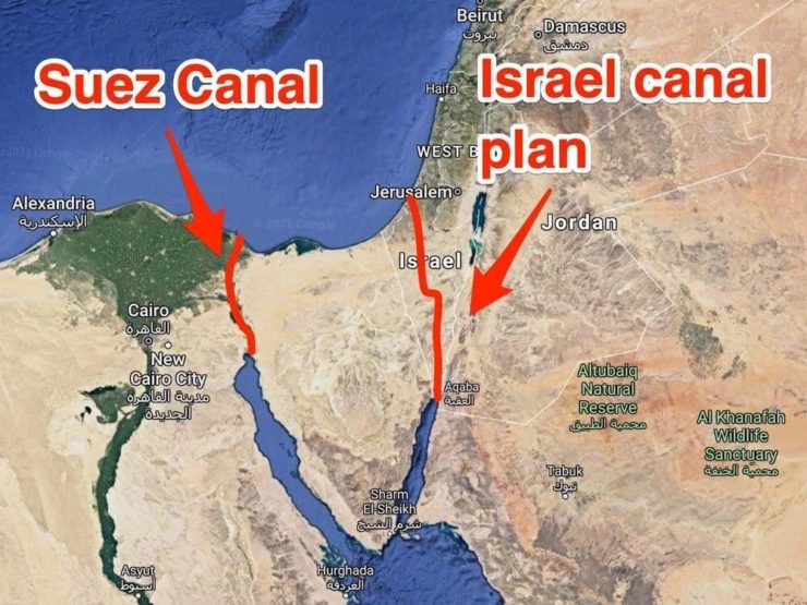 Is Ben Gurion Canal behind the Gaza Genocide?