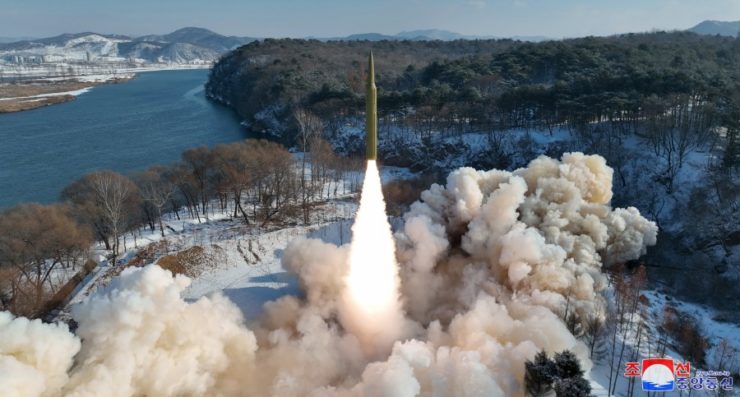 North Korea’s first missile launch in 2024