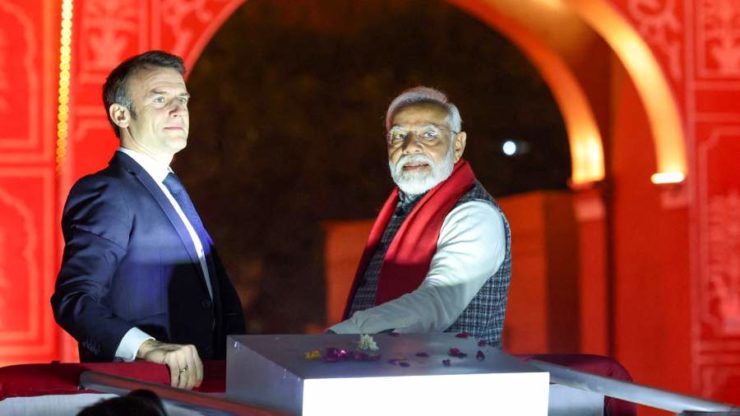 Visite en Inde du Président français