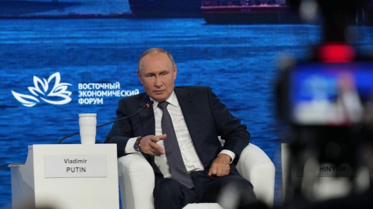 Russian President Vladimir Putin told the participants of the Eastern Economic Forum