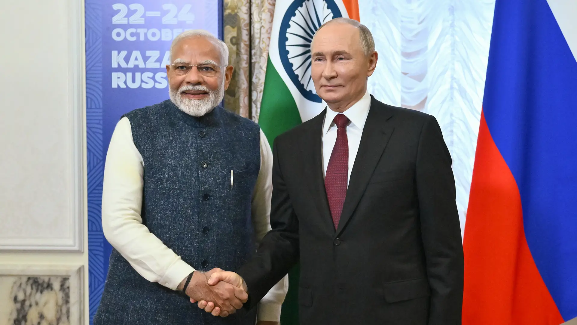 N. Modi - V. Putin. India - Russia 